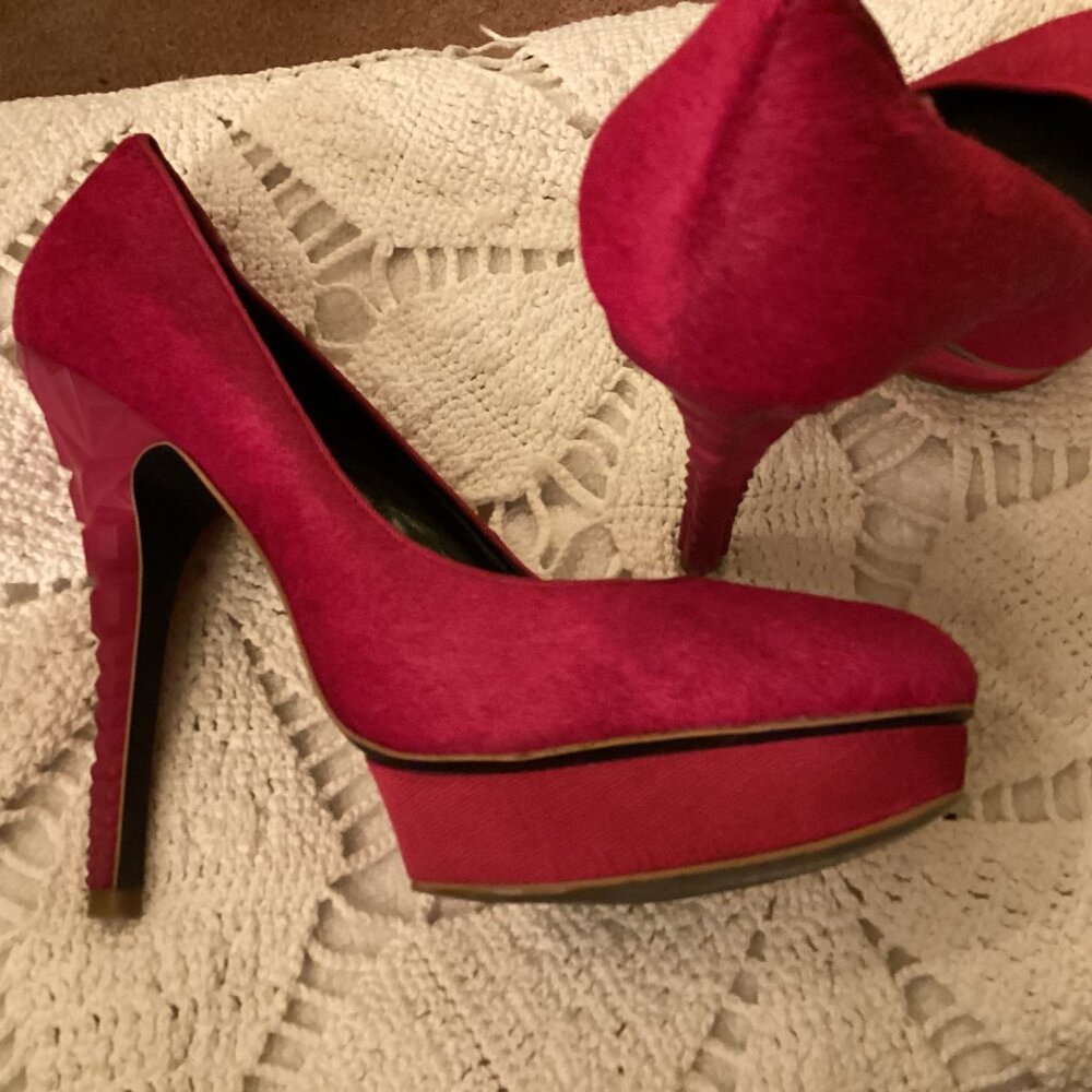 Fushcia Stiletto Pump